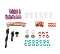 Accessoires pour pistolets de soudage, buses en céramique, pince à électrode, kit de connecteurs en verre, consommables pour chalumeau de coupe, cuivre PTFE durable pour pistolets