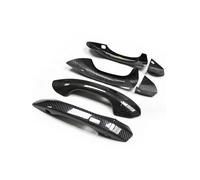 Accessoires pour poignées de porte extérieure de v Poignée Porte Fibre Carbone Avec Ou Sans Serrure À Distance Pour A6 C8 A6L S6 RS6 E-Tron Q6 Q8 RSQ8 À Partir 2018(Type B)