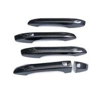 Accessoires pour poignées de porte extérieure de v Pour Kia K5 Pour Optima 2021-2023 Conduite À Gauche Moulure Poignée Porte Extérieure Argentée Avec Serrure Intelligente(Carbon)