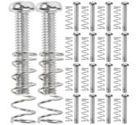 Accessoires pour Pont à Vis de Guitare Pièces Remplacement Métal Argenté