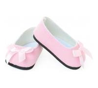 Accessoires pour poupée de 39 à 48 cm : Chaussures ballerines suède roses Petitcollin G