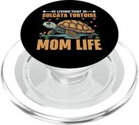 Accessoires pour propriétaire de Tortue éperon Africaine Sulcata PopSockets PopGrip pour MagSafe