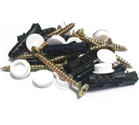 Accessoires pour rail à rideau à 1 coulisse, kit de fixation