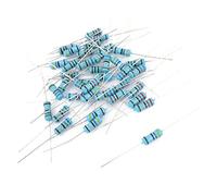 Accessoires pour résistances 100 pièces trou traversant 1W 1% tolérance 1-75K Ohm résistance à film métallique