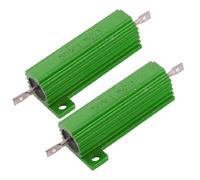 Accessoires pour résistances 2 Pcs Green 50 Watt 1.5 Ohm 5% Résistances bobinées en aluminium (2 piezas, verde, 50 vatios, 1.5 ohmios, 5% de aluminio, resistencias para heridas de alambre cáscara