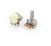 Accessoires pour résistances 2 pièces 1K résistances variables Ohm 3 broches arbre moleté linéaire potentiomètres coniques rotatifs potentiomètre B1K
