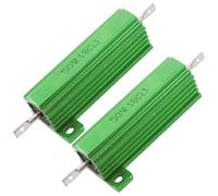 Accessoires pour résistances 2 x résistances bobinées à boîtier en aluminium 50W 18 Ohm 5% montées sur châssis (2 x chasis montado 50W 18 Ohm 5% Aluminio Resistencias bobinadas