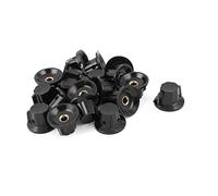Accessoires pour résistances 20 pièces 1/4 "résistances variables arbre Insert Dia potentiomètre contrôle potentiomètres rotatifs boutons noir