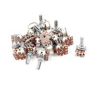 Accessoires pour résistances 20 pièces 20K résistances variables Ohm arbre moleté Double potentiomètres rotatifs linéaires potentiomètres coniques