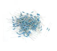 Accessoires pour résistances 200 pièces réparation composants passifs 5% tolérance 750 Ohm 1/2W axia-l plomb métal condensateurs Film résistance