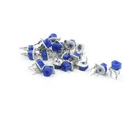 Accessoires pour résistances 20pcs bleu blanc PCB montage 3 pôles bornes horizontales potentiomètre de résistance ajustable 3.3K Ohm