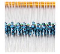 Accessoires pour résistances 500 pcs/lot 50 valeurs 1/4 W 0.25 W 1 for cent Kit d'assortiment de résistances à Film métallique ensemble résistance 1ohm-10Mohm