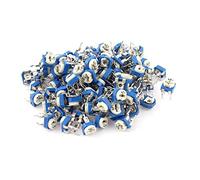 Accessoires pour résistances 500ohm résistances variables verticales résistance variable potentiomètre potentiomètre potentiomètres bleu 100 pièces