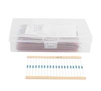 Accessoires pour résistances Kit d'assortiment de résistances, 10Ω-1MΩ 30 valeurs Alliage Performances stables Stabilité à long terme 1/4W 1% Composants de résistance à film métallique 600 pièces for