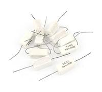 Accessoires pour résistances Lot de 10 résistances de ciment céramique bobinées 0,05 Ohm 5% 5 W Watt (10 résistances de ciment céramique bobinées 0,05 Ohm 5% 5 W Watt