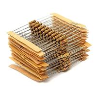 Accessoires pour résistances Résistances 300pcs 30value Rang 1ohm-3M ohm 1 / 2W Film de carbone Résistances métalliques Assortiment Kit Set 30 Valeurs Résistance