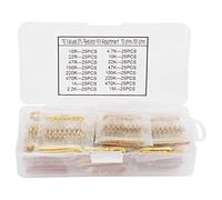 Accessoires pour résistances Résistances, résistances, 400 pièces 1/2W 16 valeurs 10Ohm1Mohm haute précision et stabilité ensemble de résistances au carbone Kit de composants d'assortiment