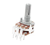Accessoires pour résistances Résistances variables linéaires B100K Arbre moleté conique Potentiomètres à montage sur PC Double potentiomètre
