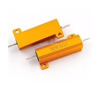 Accessoires pour résistances RX24 50W 3R 3RJ boîtier en aluminium métallique résistance haute puissance boîtier en métal doré résistance de résistance de dissipateur thermique 3 ohm 50w