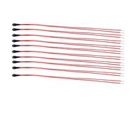 Accessoires pour résistances Thermistance NTC, 10pcs 1K/5K/10K Ohm MF52B Résistances à thermistance NTC Haute sensibilité avec température de fil émaillé de 60 mm, Thermistances (Size : 10K)