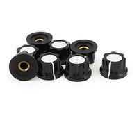 Accessoires pour résistances Volume Variable Résistances Contrôle Potentiomètre Boutons Caps 6mm Arbre Dia Potentiomètres 8 Pcs