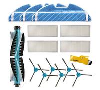Accessoires pour Robot Aspirateur Cecotec Conga 1490 Pièces Détachées Pack de 1 Brosse Principale, 4 Filtres Hepa, 6 Brosses Latérales, 3 Chiffons de Vadrouille