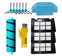 Accessoires pour Robot Aspirateur Cecotec Conga 4090 5090 Pièces de rechange Pack de 1 brosses principales, 3 filtres Hepa, 6 brosses latérales, 3 chiffons de nettoyage, 1 outils de nettoyage