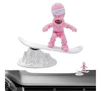 Accessoires pour tableau de bord auto | Figurines Amusantes Imprimées en 3D | Sculpture Inertielle Amusante pour Homme Skieur - pour Longs Trajets, Déplacements Quotidiens, Voyages en Camping-Car, SUV