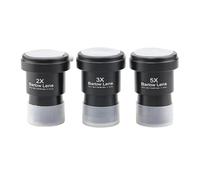 Accessoires pour télescopes Lot de 3 Accessoires for télescope astronomique 1,25 Pouces 31,7 mm 2X 3X 5X Lentille de Barlow multiplicateur Oculaire pour télescope