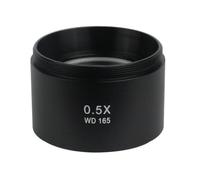 Accessoires pour télescopes Objectif de caméra auxiliaire for Microscope WD165 0,5X 0,7X 2,0X for Microscope à Zoom stéréo, lentille Barlow Oculaire pour télescope(0.5X)