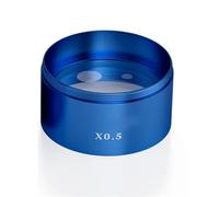 Accessoires pour télescopes Objectif de Microscope Bleu Rouge 0,5X 0,7X for Microscope stéréo binoculaire trinoculaire lentille de Barlow Oculaire pour télescope(0.5X Blue)