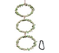Accessoires pour terrarium à serpents - Anneau naturel étanche pour l'escalade, enrichissement du milieu pour reptiles avec texture réaliste, cage pour geckos, araignées, grenouilles et caméléons pour