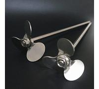 Accessoires pour tiges d'agitation de laboratoire Bâtonnets de mélangeur à tige d'agitation aérienne, ensemble de trois lames en acier inoxydable 304 de laboratoire 4-12cm(7cm blade with rod)