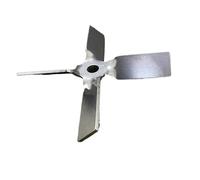 Accessoires pour tiges d'agitation de laboratoire Tige d'agitation aérienne en acier inoxydable 304, hélice à 4 pales, 40-100mm, avec vis(60mm blade with rod)