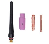 Accessoires pour torche de soudage à l'arc TIG à l'argon, buse en céramique, électrode, pince, capuchon arrière long, kit de connecteurs