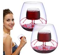 Accessoires pour verres à vin, ensemble d'aérateur de fontaine | Ensemble de verrerie fontaine | Carafe à vin transparente effet, ensemble de verres pour rouge, café, thé