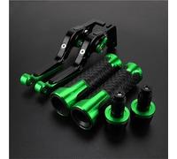 Accessoires pour VERSYS-X250 2017-2021 : leviers de Frein et d'embrayage CNC, poignées Embouts Guidon(Green1)