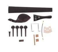 Accessoires pour Violon 4/4, Ensemble Professionnel en Ébène | Bois D’ébène et Érable, Finition Soignée, Transmission Sonore, Pièces Incluses Touche, Chevalet, Liège, Couleur Aléatoire