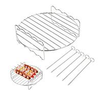 Accessoires pour XL Air Fryer - Support multifonction double niveau avec brochette - Compatible avec Power Airfryer de Philips