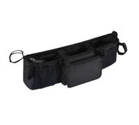 Accessoires Poussette Double - Multi Storage Organizer Compartiments Séparés, Matériau Résistant, Fixation Sécurisée | Rangement Poussette Pratique pour Promenade, Voyages, Famille, Activités Extérieu