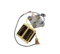 Accessoires Professionnels Pour Instruments De Musique Micros Électriques À Double Bobine Scellés Multicolores Micro Électrique Simple Bobinage Alnico 5(Golden YE)