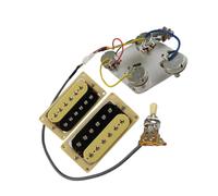 Accessoires Professionnels Pour Instruments De Musique Micros Électriques À Double Bobine Scellés Multicolores Micro Électrique Simple Bobinage Alnico 5(Zebra YE)