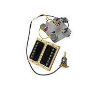 Accessoires Professionnels Pour Instruments De Musique Micros Électriques À Double Bobine Scellés Multicolores Micro Électrique Simple Bobinage Alnico 5(Chrome YE)