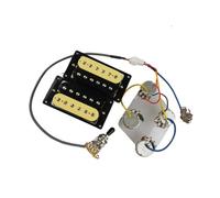 Accessoires Professionnels Pour Instruments De Musique Micros Électriques À Double Bobine Scellés Multicolores Micro Électrique Simple Bobinage Alnico 5(Zebra BK)