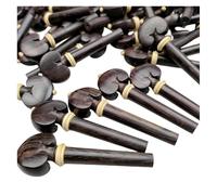 Accessoires Professionnels Pour Violon Chevilles De Violon En Ébène Naturel Incrustées Broches Réglage Cordes Pleine Grandeur Avec Manche Buis(50pcs)