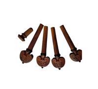 Accessoires Professionnels Pour Violon Chevilles De Violon Sculptées En Bois Jujube 4 Pièces Avec Goupille Dextrémité(Light Grey)