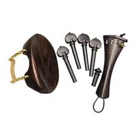 Accessoires Professionnels Pour Violon Ensemble De Raccords Pour Violon Accessoires En Bois Débène Joli Grain Chevilles Cordier(4)
