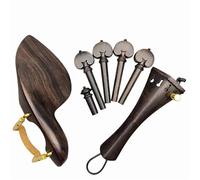 Accessoires Professionnels Pour Violon Ensemble De Raccords Pour Violon Accessoires En Bois Débène Joli Grain Chevilles Cordier(3/4)
