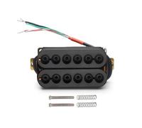 Accessoires Professionnels Réglables De Position De Cou/pont De Humbucker En Métal Micro Électrique Simple Bobinage Alnico 5(Black Neck)