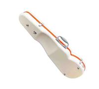 Accessoires Professionnels Violon Étui Pour Violon 4/4 3/4 1/2" En Fibre De Carbone Avec Bord Orange Pour Une Meilleure Résistance À La Pression(1/2)
